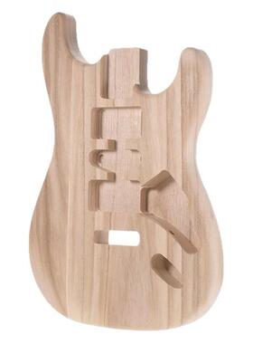 ST01-DT未完成手工吉他琴身椴木电吉他琴身吉他琴筒替换部件