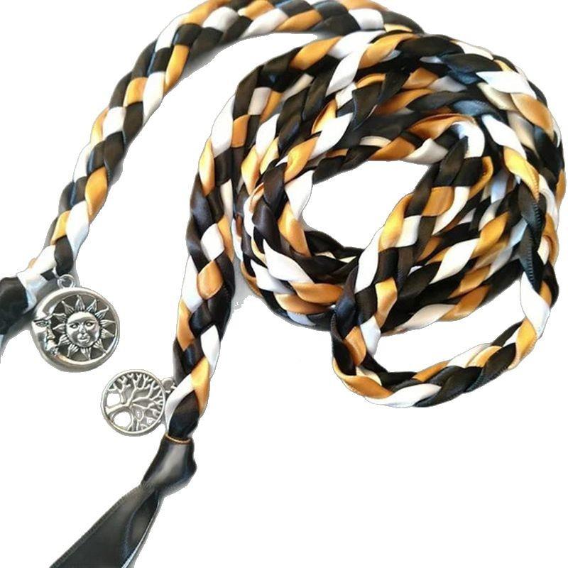 新款丝带编织绳婚用礼绑结成编连带TH95理婚庆饰品手工织绑手礼婚