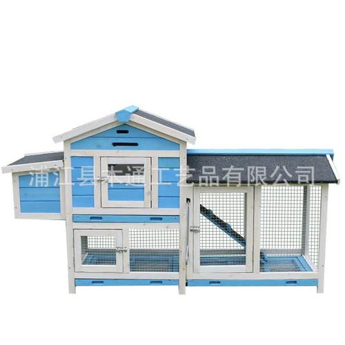 木制鸡笼兔笼猫舍猫别墅幼儿园宠物笼鸽舍鸽窝小型养殖笼室外兔窝