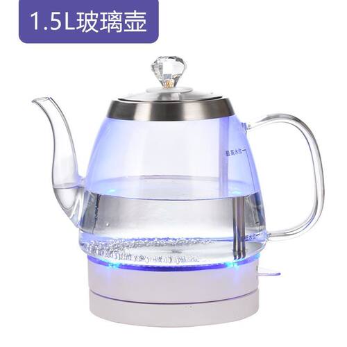 玻璃烧水壶功夫茶家用透明泡茶煮水茶壶大容量开水壶长嘴电热水壶