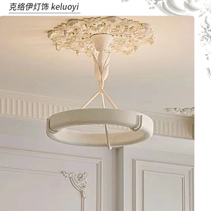 法式Athena Calderone石膏客厅吊灯复古设计师轻奢别墅卧室餐厅灯
