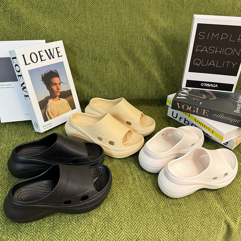 巴黎一字拖鞋女夏季外穿踩屎感厚底增高休闲沙滩鞋子轻便百搭凉拖,女鞋,一字拖,淘宝优惠券,粉丝福利购,淘宝优惠卷