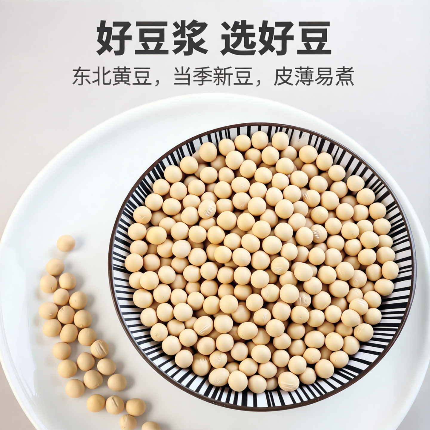 东北大豆非转基因新豆农家自种黄豆粗粮生豆芽打豆浆专用豆子500g