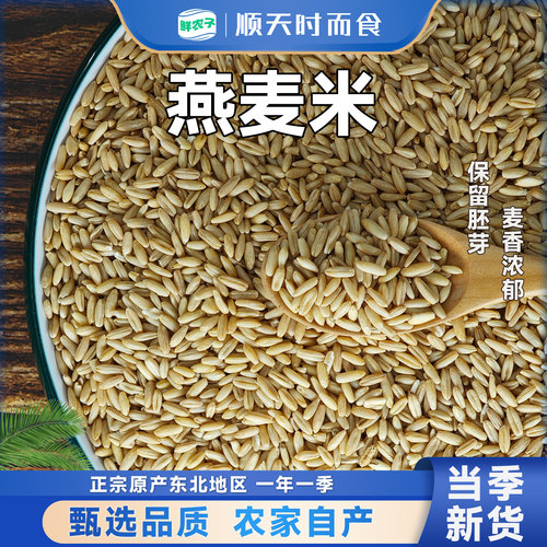 东北燕麦米新米燕麦仁糙米代餐营养胚芽米可煮粥煲饭五谷杂粮米