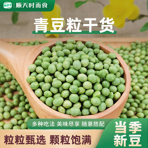 0东北青豆25年农家新货干生大青豆绿芯青仁青豆五谷杂粮豆类粗粮