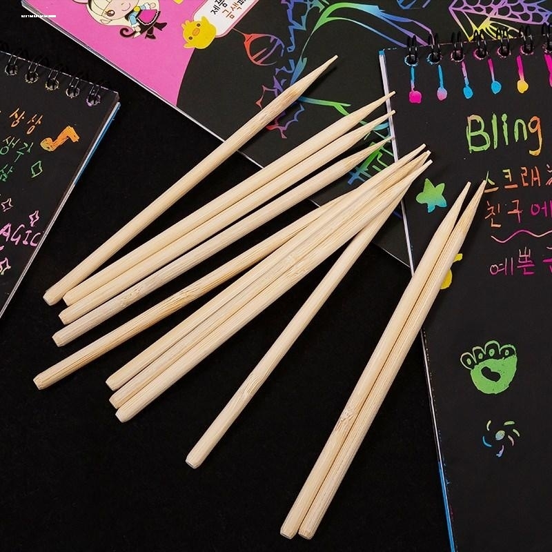 竹木刮画笔礼盒装 刮画纸专用工具套装 教师节创意手工材料