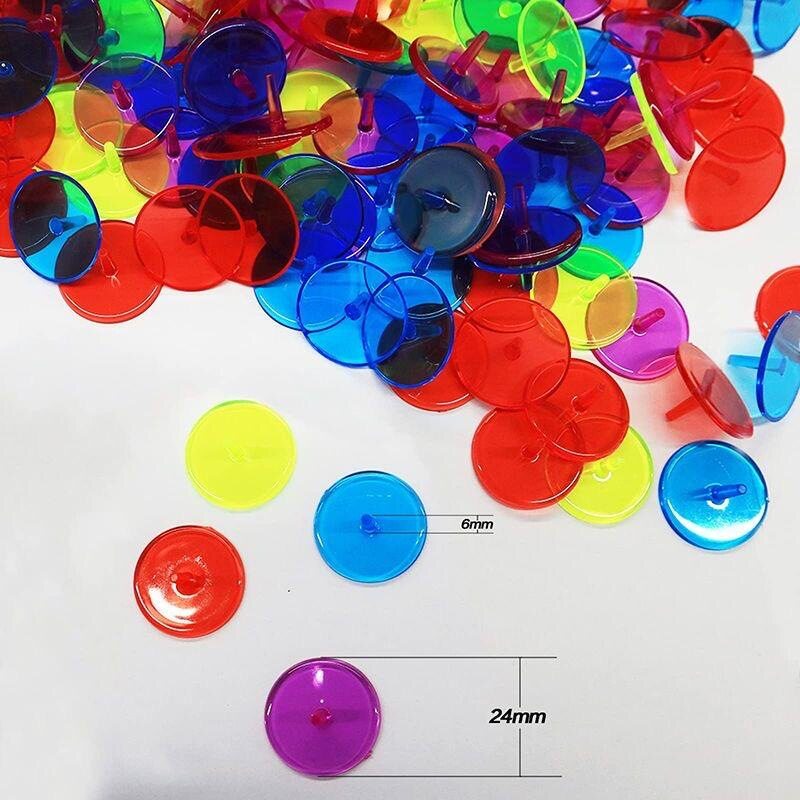 高尔夫球位标24mm透明塑料马克实