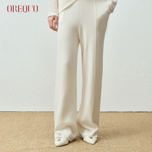 100%澳洲绵羊毛阔腿裤