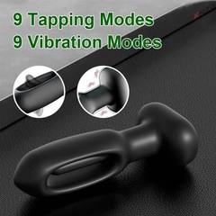 Tapping Prostate Massager Vibrating Butt Plug Anal APP Vibra