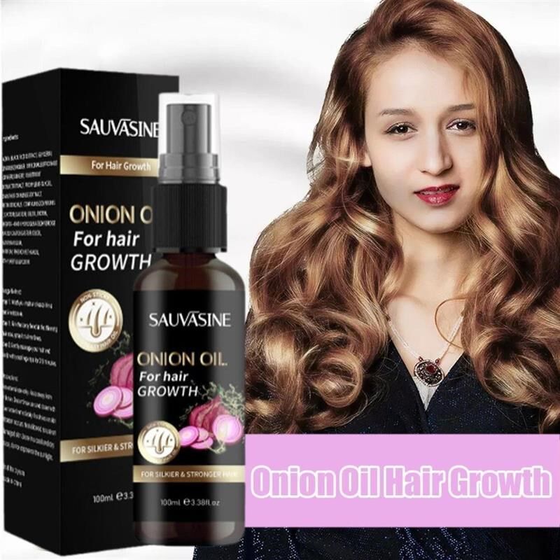 头发护理油免洗柔顺改善毛躁onion oil for hair growth 100ml