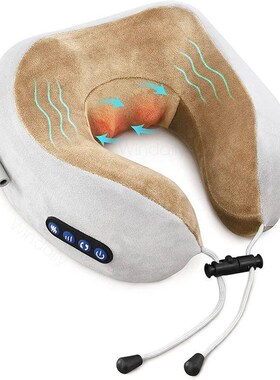 Electric Neck Massager With Heat Vibration 3D Kneading Shiat