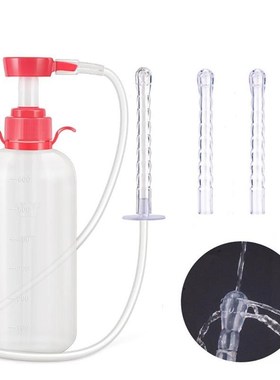 600ML Medical Vaginal Clearner Anal Douche Enema Ass Anus Cl