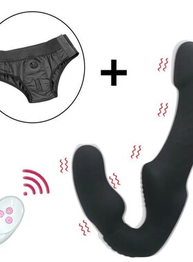 Strapless Strap on Dildo Vibrators for Women Double Head Vib