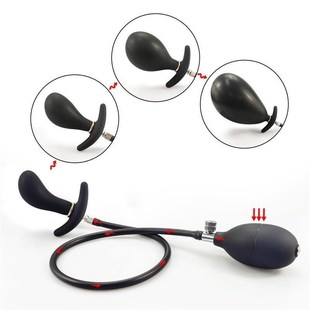 Inflatable Anal Plug Metal Ball Butt Plug Sex Toys For Men