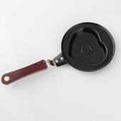 心形煎蛋锅麦饭石不粘锅蛋饺锅平底不粘锅四孔模具厨房家用锅具