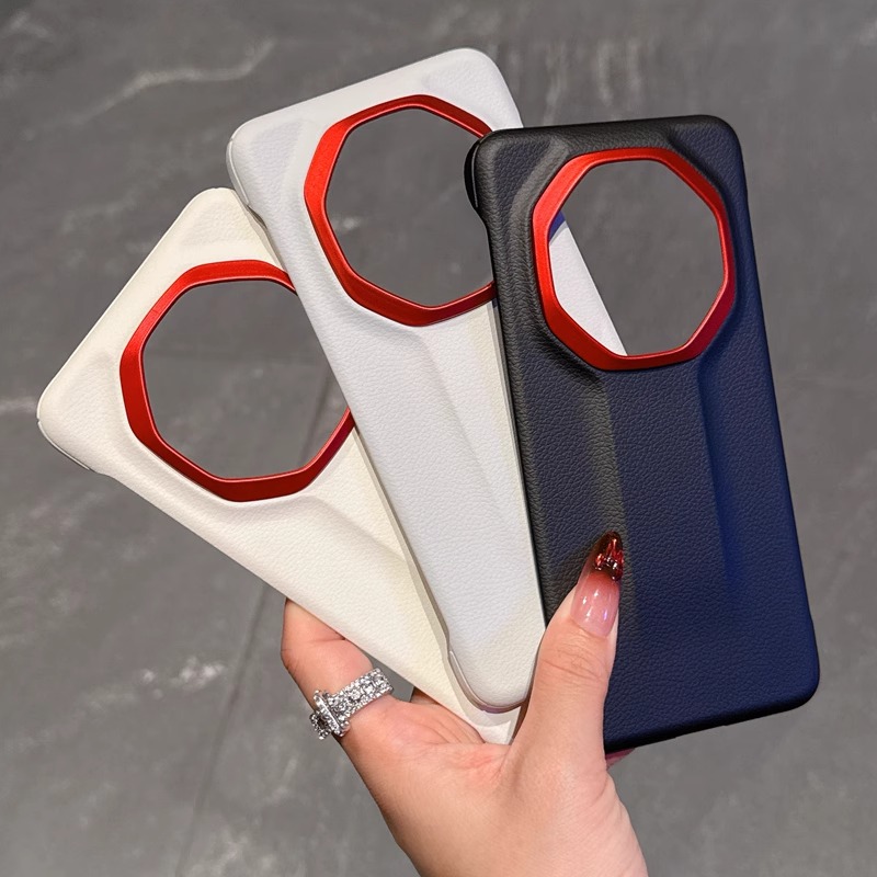 华为mate70荔枝纹无边框保护壳