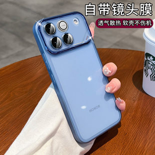 自带镜头膜透明软壳适用荣耀win手机壳新款超薄防滑honorwinRt自带镜头膜荣耀500全包防摔保护套magic8男女款