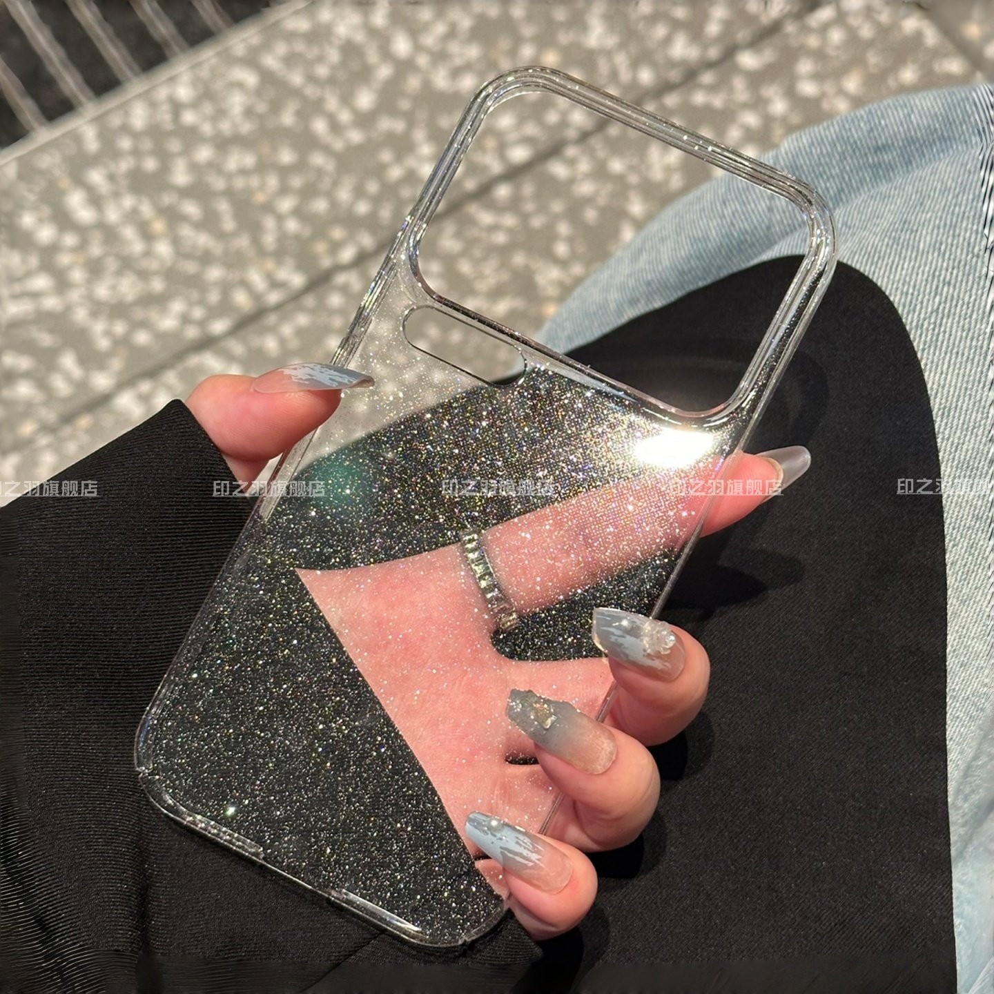 适用小米17proamx手机壳新款超薄细闪粉透明xiaomi17pro不遮挡超广角15高级感硬壳14全包防摔保护套13女生款