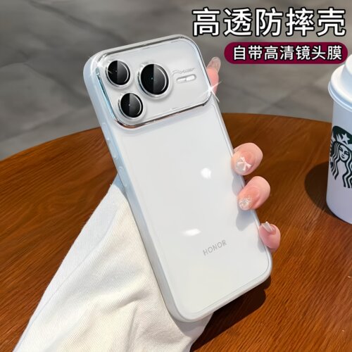 适用荣耀power2自带镜头膜软壳