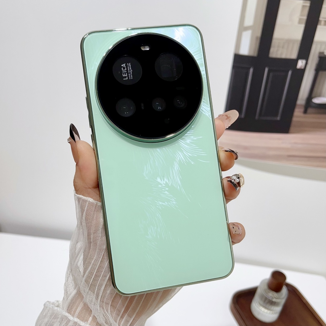 印之羽适用小米15手机壳新款极光羽纱纹硬壳xiaomi15pro时尚高端系列保护套15Ultra镜头全包防摔女款男简约白