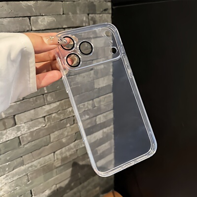 冰透钢化玻璃软边壳适用苹果17