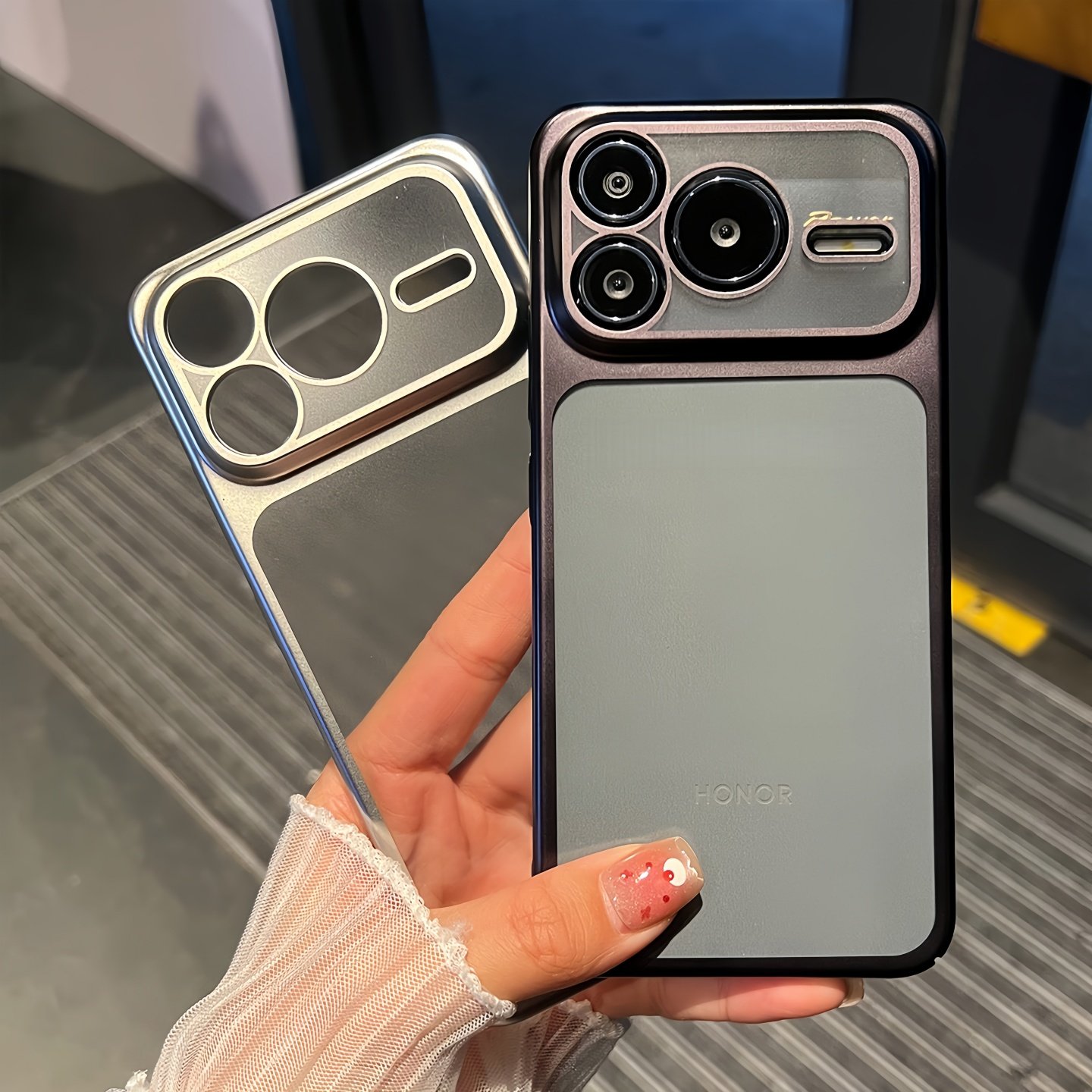 【电镀磨砂】超薄适用荣耀power2手机壳新款冰雾手挂绳荣耀win镜头全包防摔硬壳honor500高级感360支架保护套