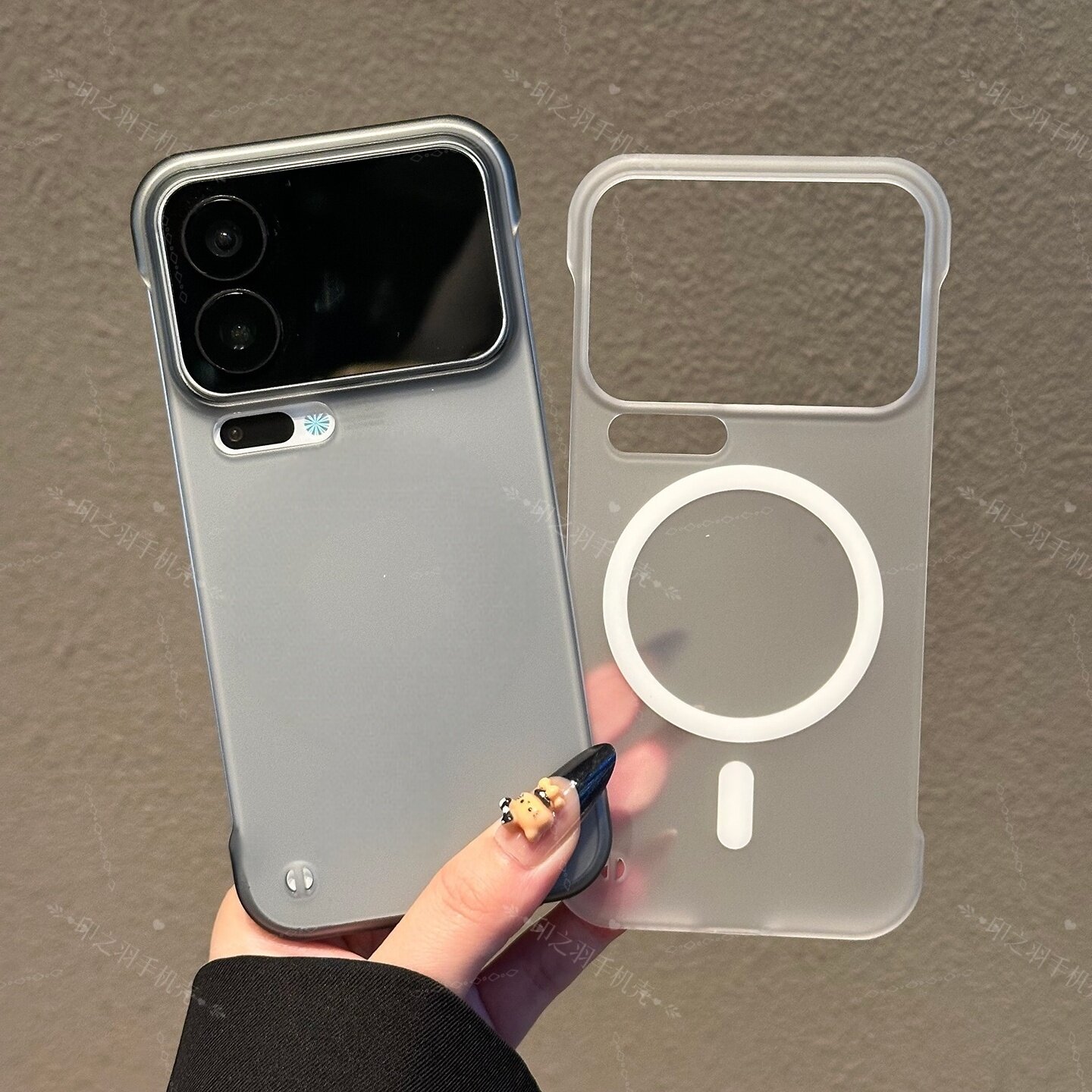 半透明无边框适用小米17proamx手机壳新款xiaomi冰雾磨砂磁吸17pro半包防摔保护套17pm裸机手感带镜头膜硬壳