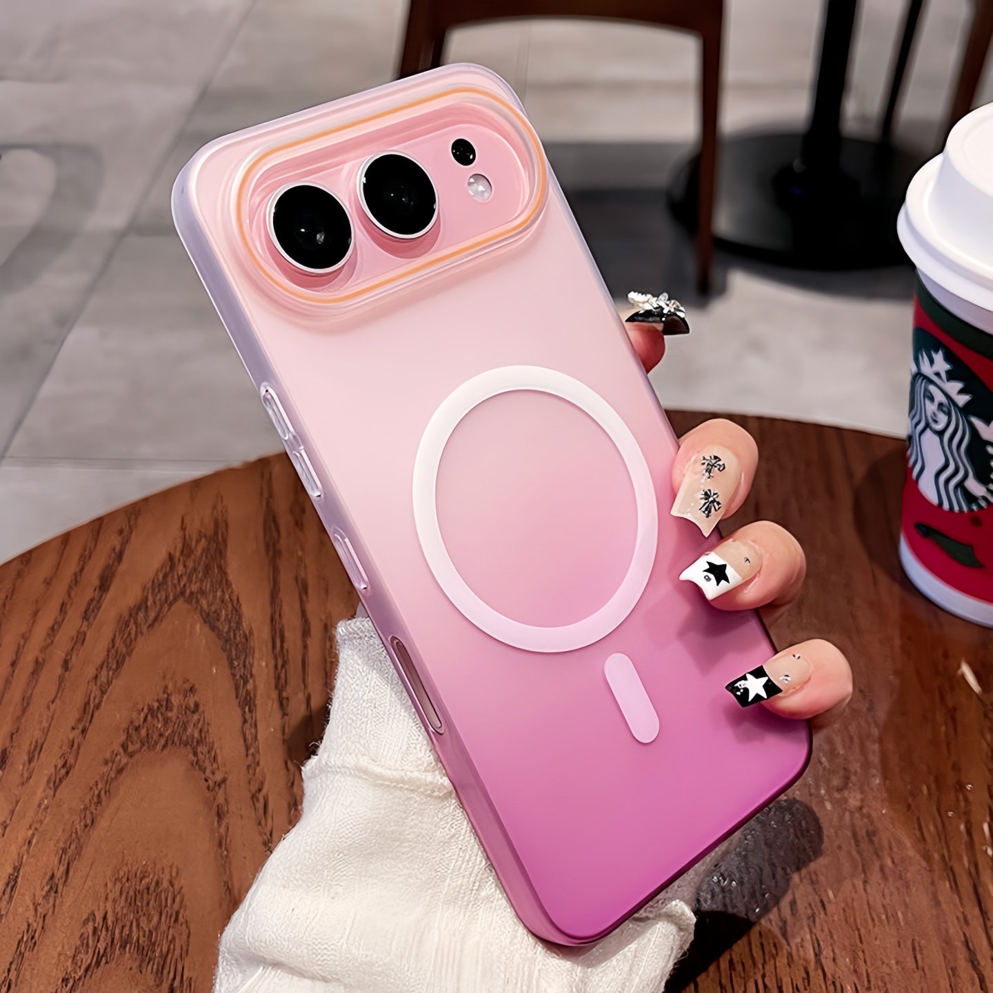 半透明渐变磁吸适用荣耀500手机壳新款honor500pro冰雾磨砂防指纹硬壳400高级感magic8全包防摔保护套pro女款