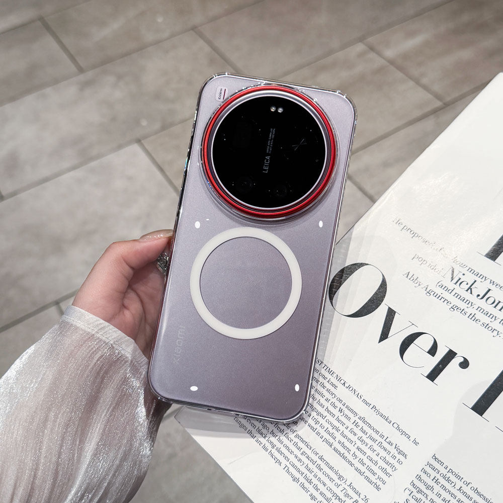 红运镜头框适用小米17ultra手机壳新款xiaomi透明磁吸超薄硬壳17promax高级感17pro全包防摔保护套15男女爆款