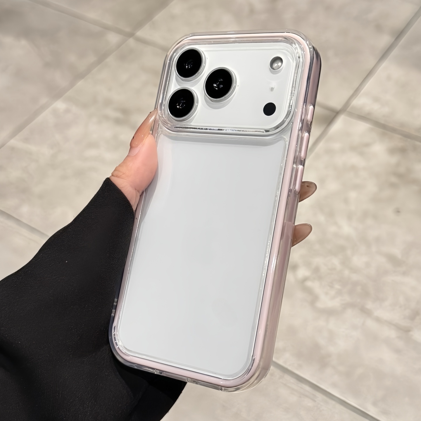 适用苹果17撞色二合一硅胶软壳