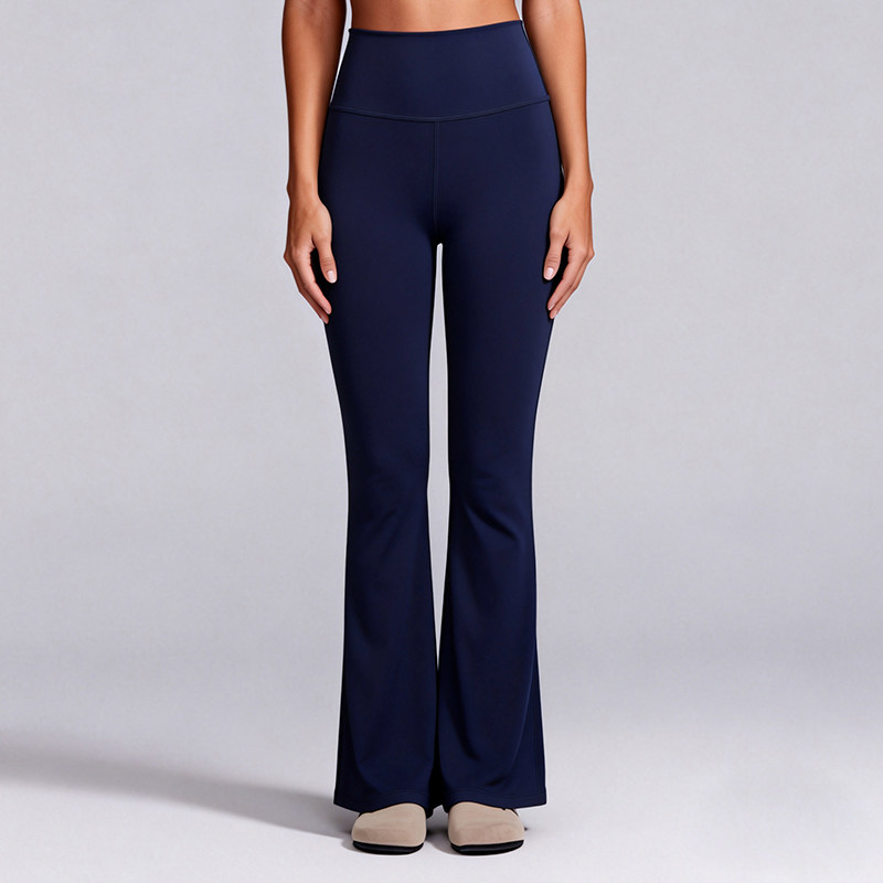 瑜伽裤微喇女2026新款外穿紧身普拉提高腰蜜桃提臀阔腿喇叭瑜伽裤