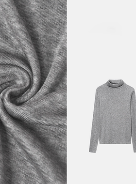 【45天丝30醋酸桑15蚕丝10羊毛】修身半高领针织打底衫ZCA3115