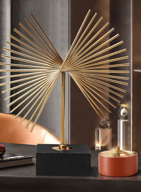 速发抽象艺厅铁艺摆件客术家居电视酒柜装饰品玄桌办公室关面轻奢