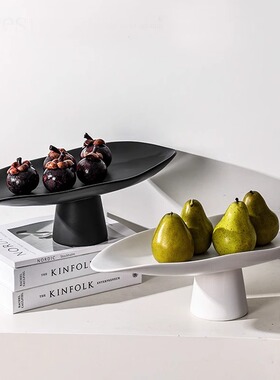 速发简约高脚件果餐摆水客厅茶几餐桌零食盘盘边柜电视柜装饰