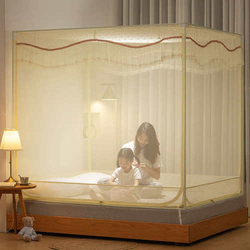 2025新款儿童蚊帐防摔婴儿加固加厚防宝宝掉卡通公主风家用卧室