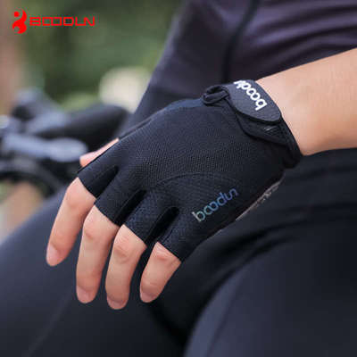 博顿自行车骑行手套半指男女防滑减震春夏季山地车公路车短指透气