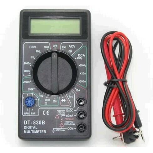 DT830B手持式数字万用表 数字 万能表 电工用万用电表 送测量表笔