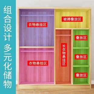 布帘橱 柜家用卧室欧式 风格 新款 KPY入挂衣衣户架简易无门开衣放式