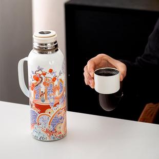 暖水壶热水瓶家用茶壶壶泡佛大容量 千4411保温壶不锈钢焖茶便携式