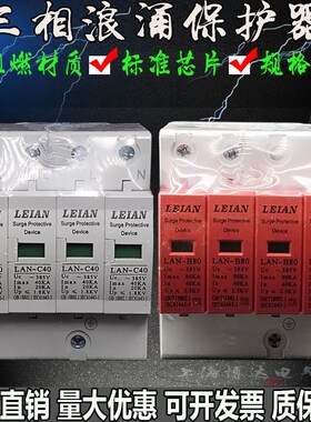 上海雷安 电泳浪涌保护器LAN-D/C/B20/40/60/80/100KA避防雷器SPD