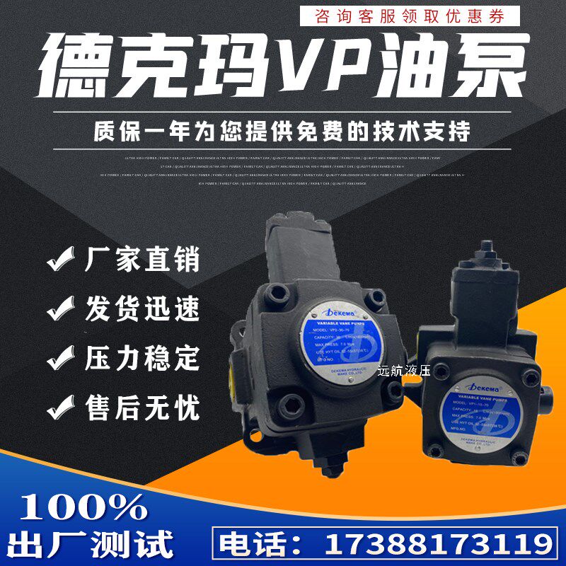 Dekema德克玛低压变量叶片泵VP1-12-35 15-55 20 VP2-30-70 40