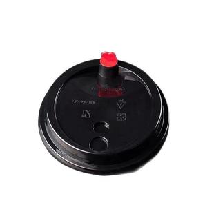 奶茶纸杯盖90口径注塑盖红心爱心塞盖双孔盖杯盖密封盖子珍珠吸管