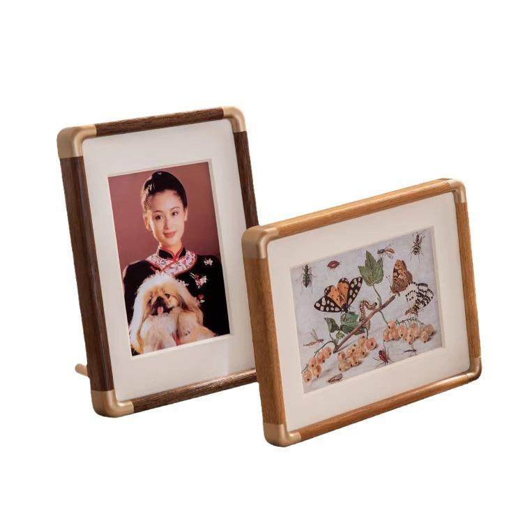 实木洗照片做成相框摆台简约6全家福小画框挂墙像框摆件胡桃,家居饰品,DIY亲子装饰画,淘宝优惠券,粉丝福利购,淘宝优惠卷