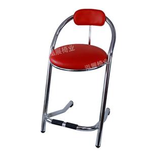 不锈钢靠背高脚圆凳动漫城游戏机椅子定型海绵坐垫吧椅厂家现货