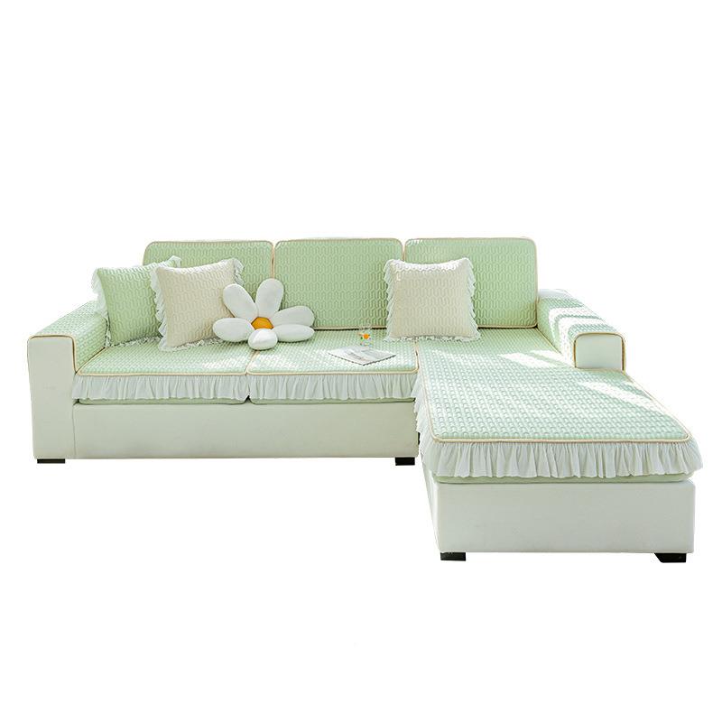 乳胶冰丝沙套罩包新款2205全万能套hyfs-绿笠防滑沙发垫发夏季款