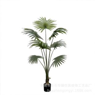 仿真植物盆栽仿真加州蒲葵仿真扇葵家居室内落地装饰唐棕葵圆叶葵