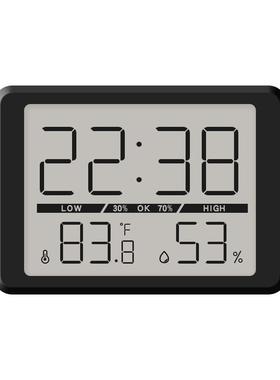 超薄夜光LCE墙钟简约时钟便捷温湿度时钟多功能磁吸冰箱钟2308