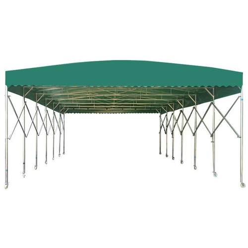 大型电动推拉雨棚活动伸缩厂房雨篷户外排挡汽车活动遮阳账篷仓库