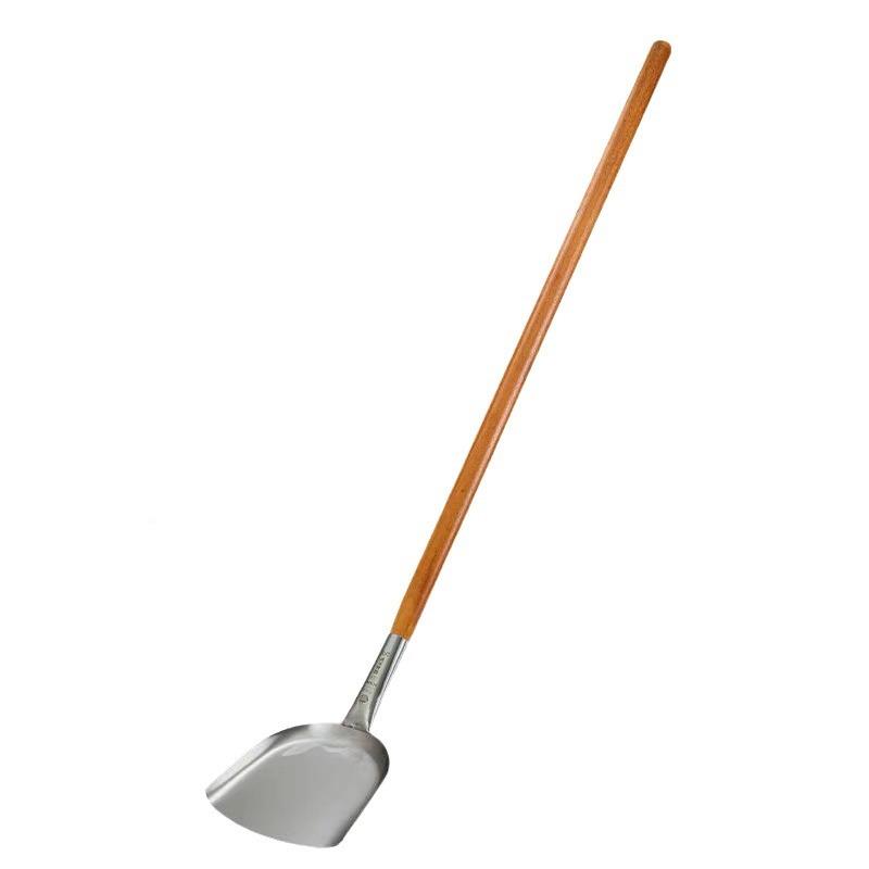 不锈炒铲665钢大铲头木大厅锅铲柄食堂餐烹饪铲长木柄菜锅铲头钢