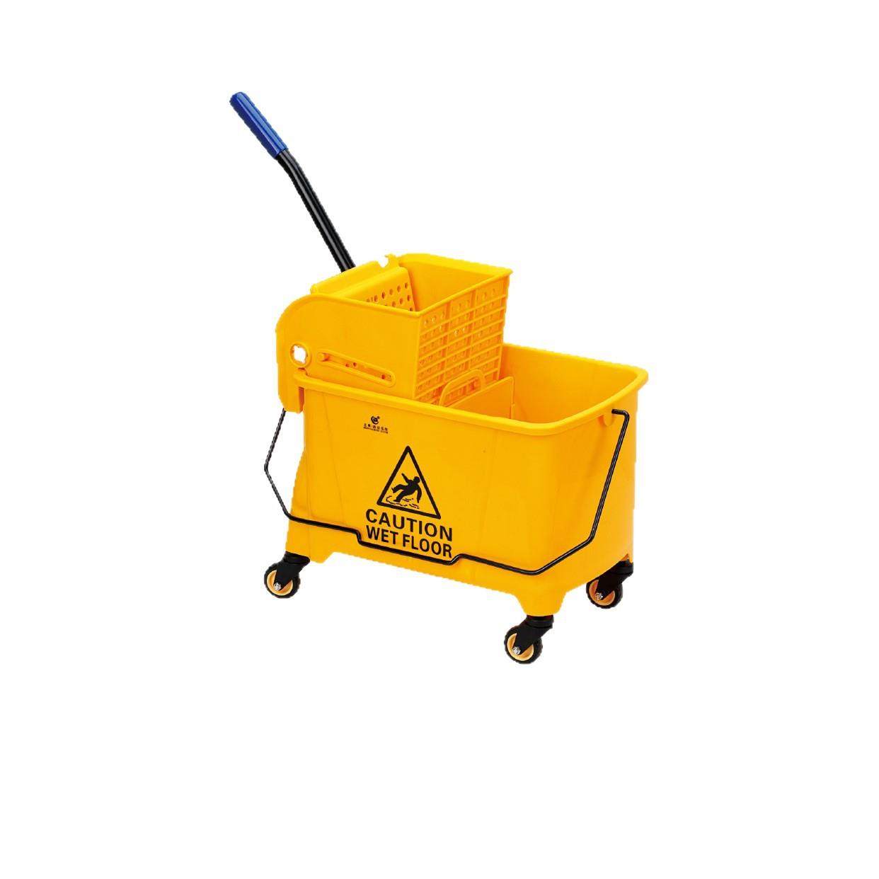 商用拖把桶榨水车酒店专用挤水拖地家用手压可排水单桶高脱水